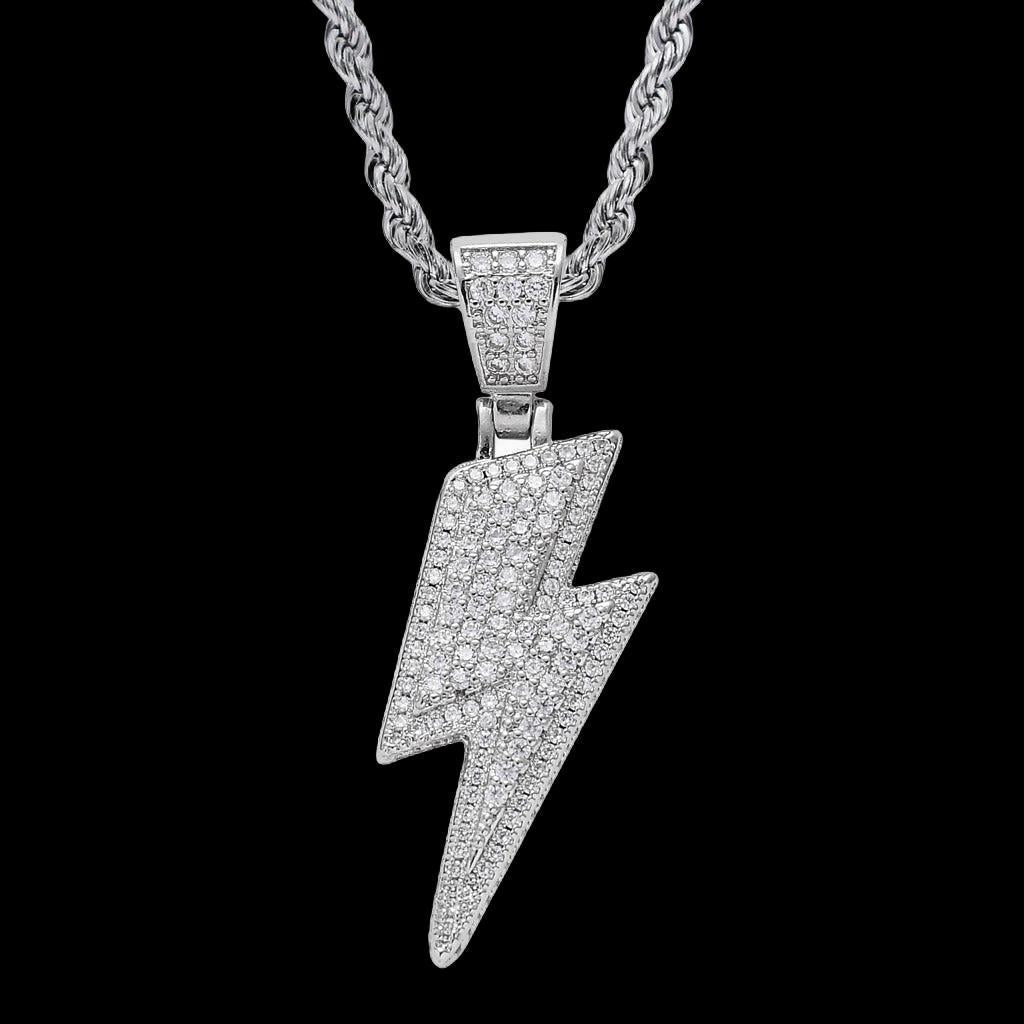 Lightning Bolt Iced Necklace