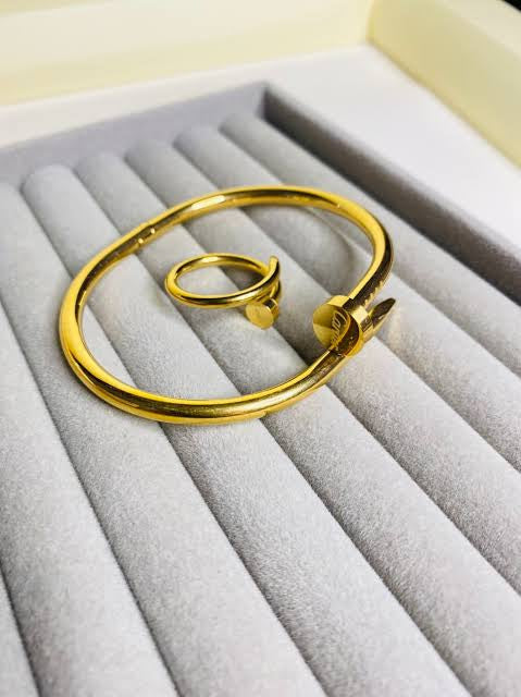 Nail Bangle + Ring Set